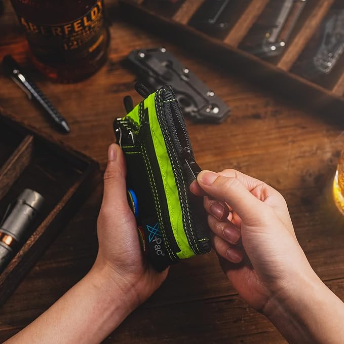 VIPERADE VE18 EDC Pouch, Pocket Organizer for Men, EDC Pocket Organizer, 3 Slots with 2 Zipper Pockets, Multitool Pouch