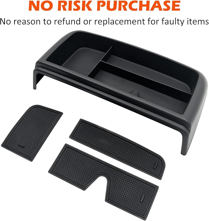 JOJOMARK Dash Storage Tray Insert behind Screen Organizer Storage Accessories fit for 2021 2022 2023 2024 GMC Yukon Chevy Tahoe Suburban Fit for Power Sliding Console