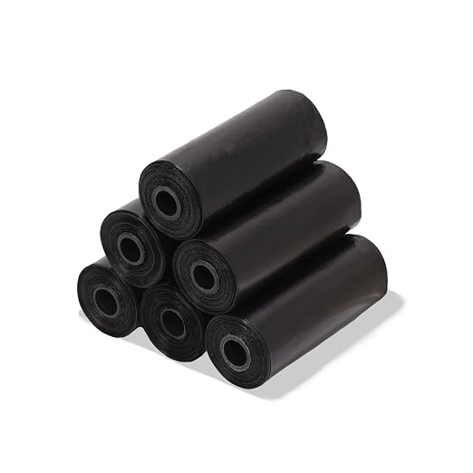 Ginsco 0.8 Gallons Disposable Trash Bags for Mini Car Trash Can, Portable Small Car Garbage Bags, Cars Accessories, Mini Trash Bags, Plastic Trash Bag for Cars/Home/Office (6 Rolls/90 Counts) Black