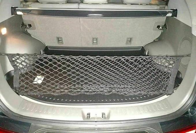 Trunk Organizer Cargo Net for Hyundai Tucson 2015–2025 – Envelope Style Cargo Net for SUV – Premium Mesh Elastic Car Trunk Organizer Vehicle Carrier Storage – Compatible with Tucson