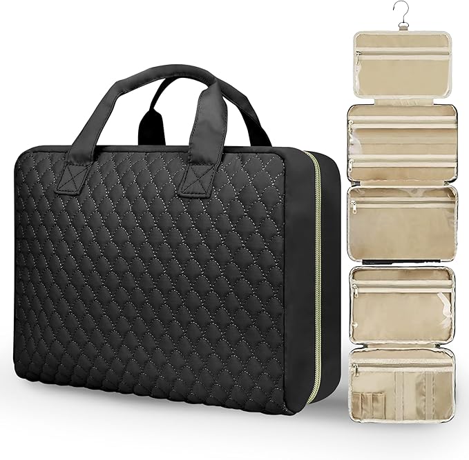 Detachable Travel Toiletry Bag for Women - Large Toiletry Bags for Traveling Women - Hanging Makeup Cosmetic Bag, Organizer for Travel Accessories Cruise Essential - Travel Size Toiletries