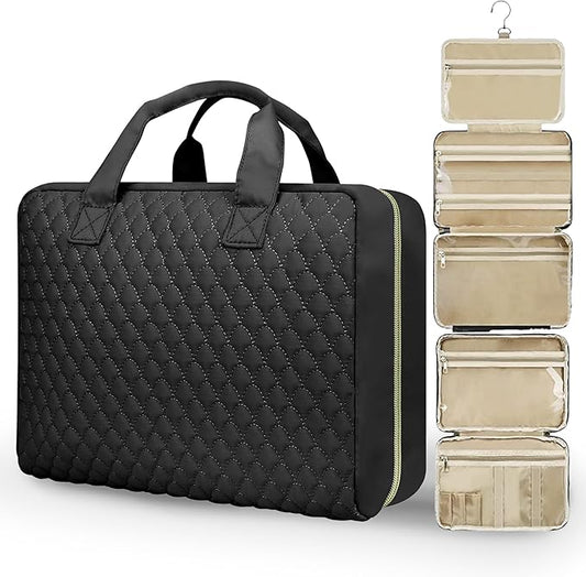 Detachable Travel Toiletry Bag for Women - Large Toiletry Bags for Traveling Women - Hanging Makeup Cosmetic Bag, Organizer for Travel Accessories Cruise Essential - Travel Size Toiletries