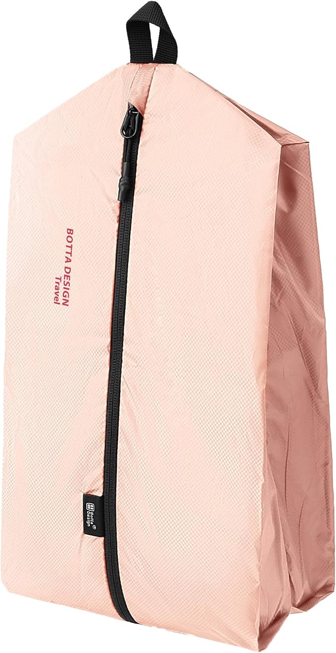 Veki Shoe Bag for Travel, Smell Proof Cleat Bag, Gym Soccer Golf Sneaker Storage, Lightweight Reusable Organizer for Packing in Suitcase, Portable Trip Essentials for Men Women Gifts (Pink)