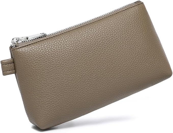PU Leather Makeup Simple and Convenient Handbag Small Exquisite Storage Bag (PU/Tea Color)