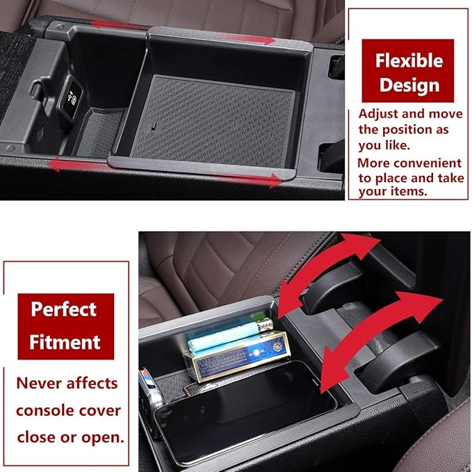 TTCR-II Compatible with BMW 3 Series Center Console Organizer G20 2019-2024 2025 2026, for 4 Series Console Organizer Tray G22 2021-2025 2026, for BMW i4 G26 Middle Storage Tray