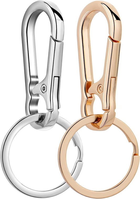 Wikavanli Metal Keychains Keyring Key Chain Ring Clip Holder Organizer for Home Car Keys Key Finder Women Men