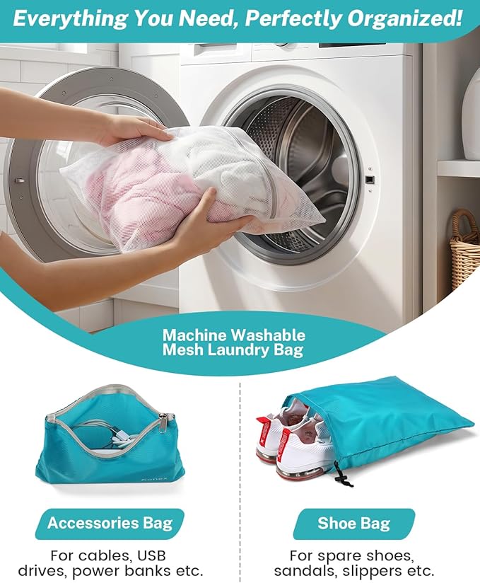 Compression Packing Cubes, Gonex Extensible Storage Mesh Bags Organizers