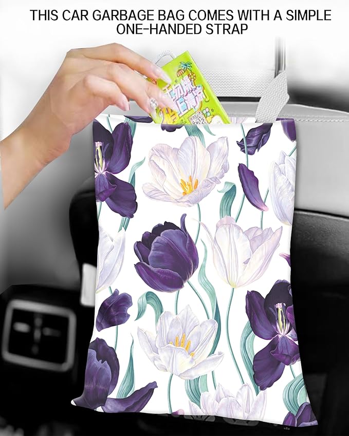 Hanging Car Trash Can and Bag for Accessories