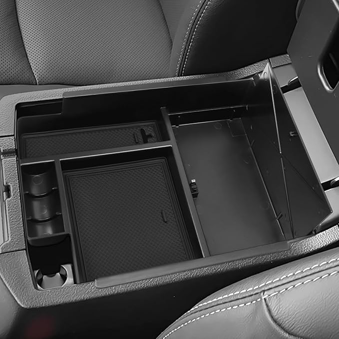 Hellet 4PCS Center Console Organizer Compatible with Toyota 2014-2020 2021 2022 2023 2024 4Runner Interior Accessories Hidden Storage Drawer Box
