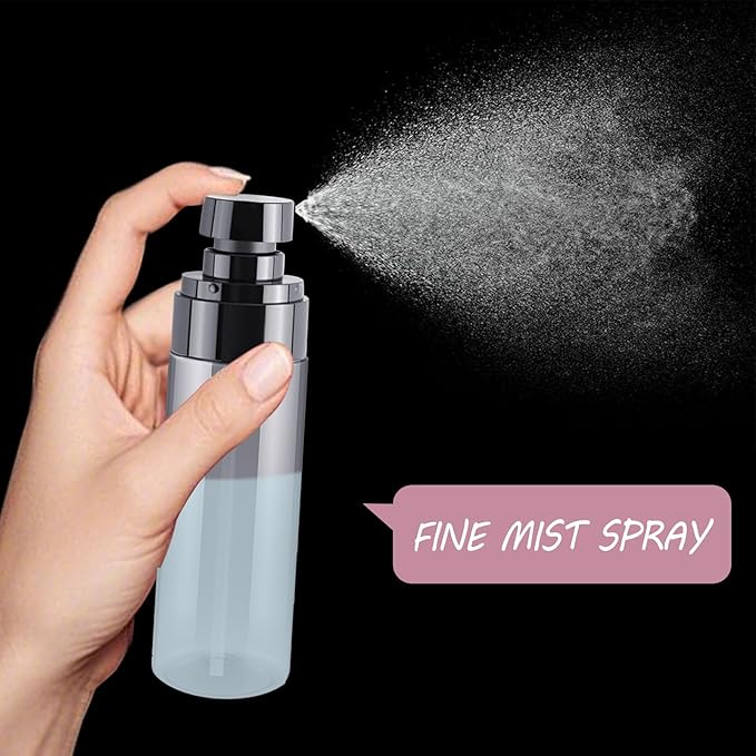 3PCS 80ml Mini Spray Bottles for Travel, Refillable Small Spray Bottle Set for Perfume, Hair Mist, Face - TSA Approved Travel Size Atomizer