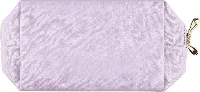 Small Makeup Bag Portable Cosmetic Bag for Women Makeup Pouch Waterproof Toiletry Bag for Travel (Light Purple, Normal)