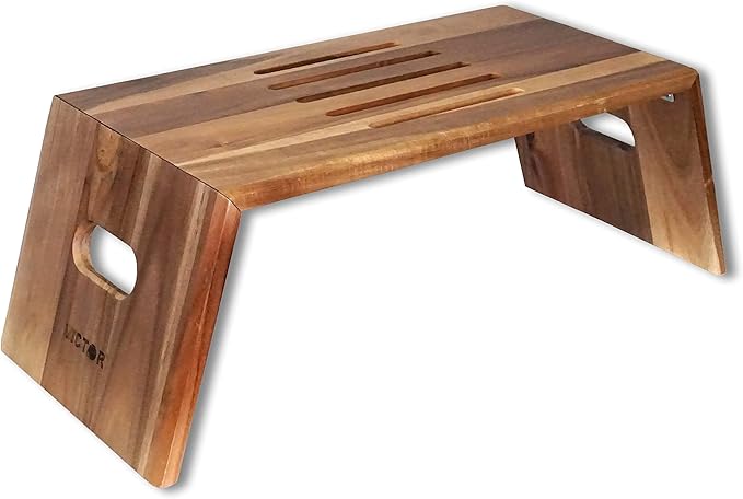 Victor DC075 High Rise Foldable Acacia Wood Laptop Stand