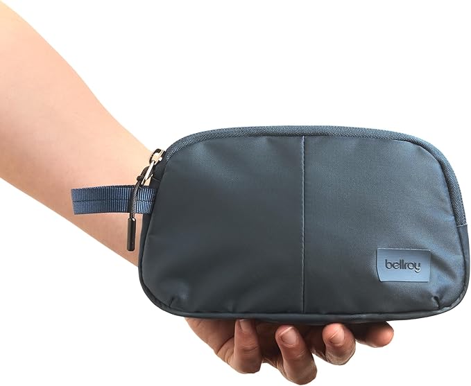 Bellroy Laneway Daily Pouch (Organizer Pouch for Everyday or Travel, with Internal Organization) - Bluesteel