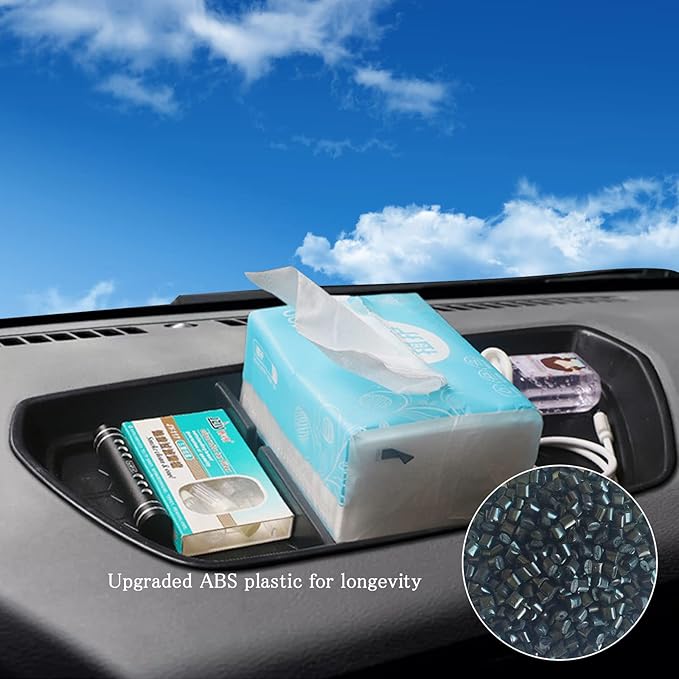 CDEFG for 2022-2024 Frontier Pickup Truck Center Console Dash Organizer 2023 2024 Nisan Frontier Truck Dashboard Table Tray Storage Box Dash Phone Holder 2024 Frontier Truck Accessories