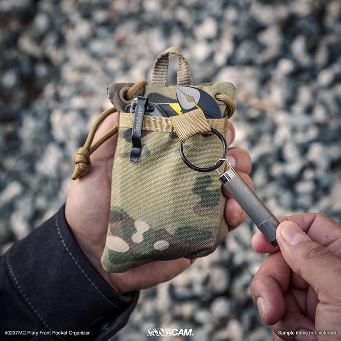 MAXPEDITION Platy Pocket Organizer, Durable EDC Tool Pouch for Men, Neck Wallet with Paracord Lanyard, Holds Flashlight, Multitool, Pen, Notebook