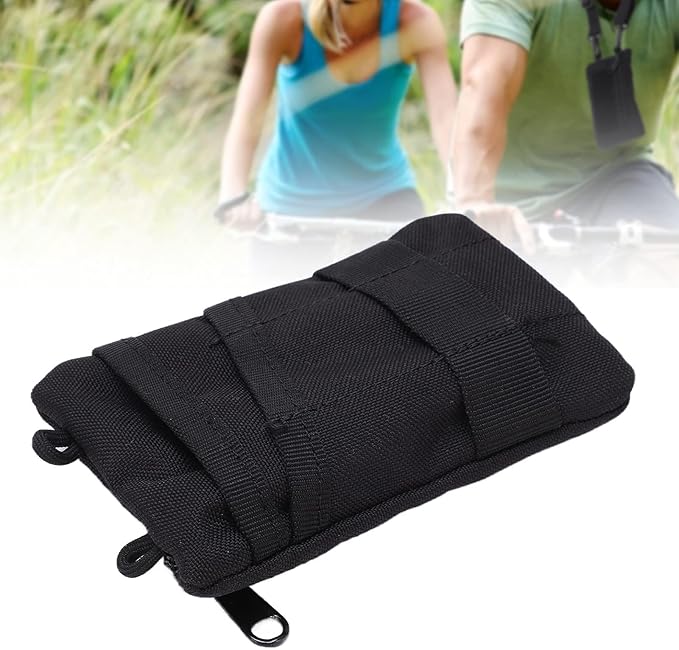 HERCHR Fashion Waist Pack, Portable Travel Zipper Waist Bag Waterproof Outdoor EDC Molle Pouch Wallet for Camping Hiking Running Cycling