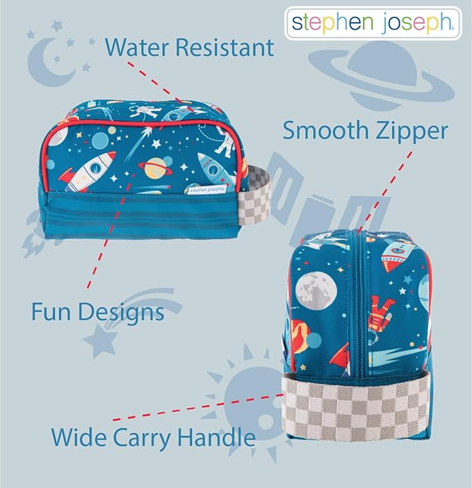 Stephen Joseph, Kids Toiletry Bag, Boys and Girls Toiletry Kit, Travel Bag