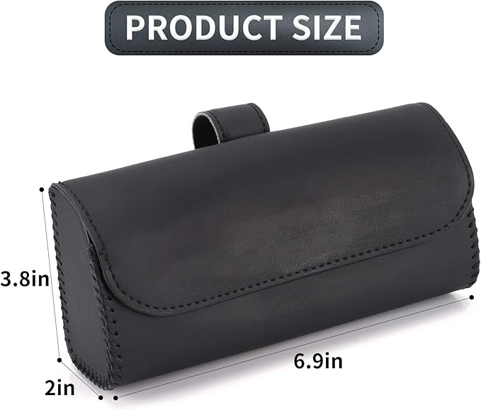 Accmor Sunglasses Holder for Car Sun Visor, Auto Eyeglasses Protective Storage Case, Vehicle Visor Accessories Organizer Box