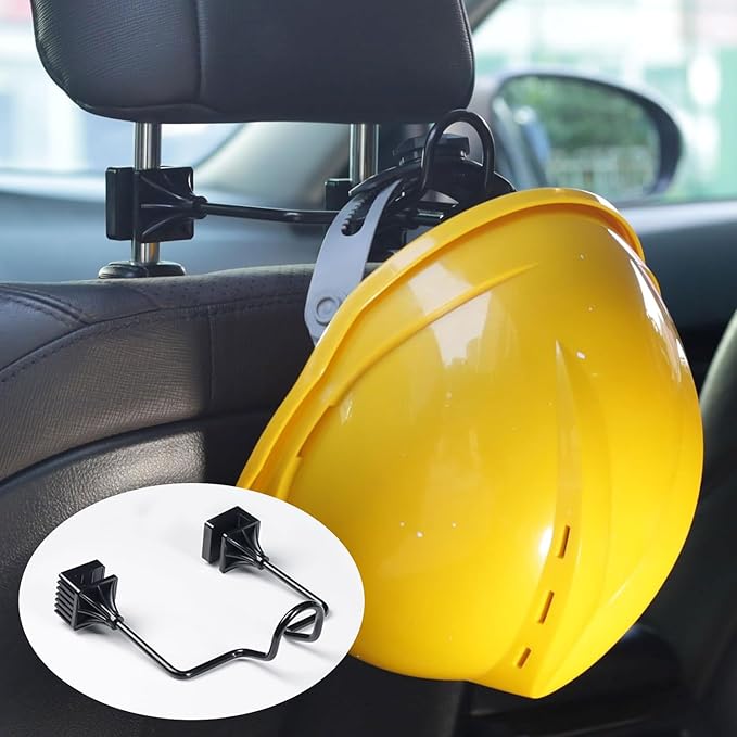 GEEDAR Hard Hat Holder for Truck Seat, Caps Hanger for Truck Accessories, Car Back Seat Headrest Hooks for Men and Women