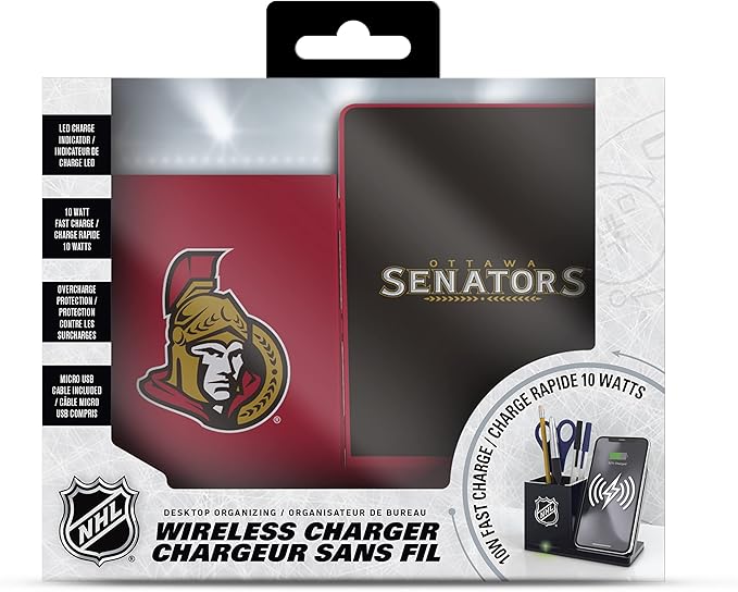 SOAR NHL Wireless Charger and Desktop Organizer