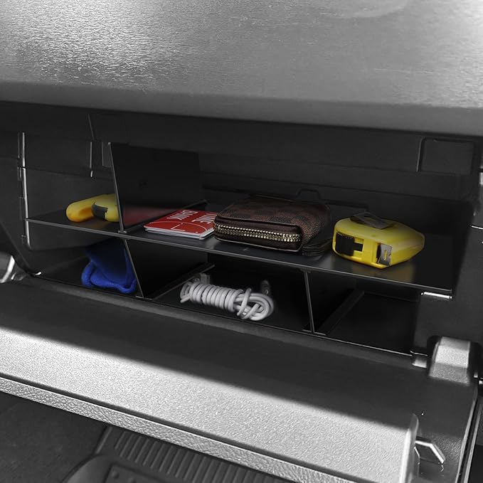 Hellet Glove Box Organizer Compatible with Toyota 2010-2020 2021 2022 2023 2024 4Runner Accessories Center Console Organizer Insert Compartment Tray