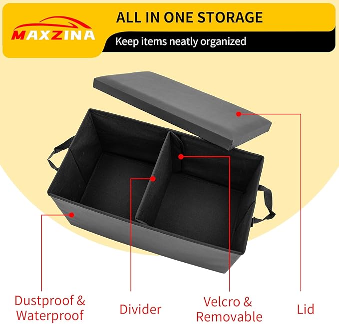 Seat Aisle Storage Box Compatible with 2020-2026 Ford Explorer Rear Car Seat Organizer Foldable Backseat 2nd Row Kids Toys Travel Storage Bin for 2025 Explorer 6 Seats Accessories