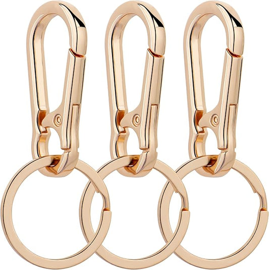 Wikavanli Metal Keychains Keyring Key Chain Ring Clip Holder Organizer for Home Car Keys Key Finder Women Men