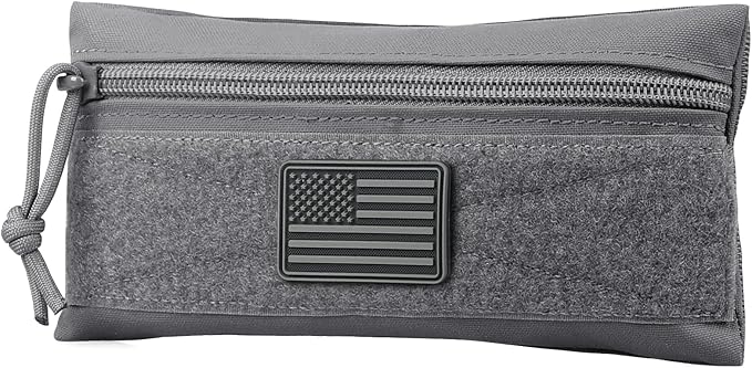 WYNEX Tactical Tool Zipper Pouch, Bag Insert EDC Organizer Utility Admin Storage Pocket Accessories Snack Pouch with Hook Backing for MK3 MK4 Chest Rig