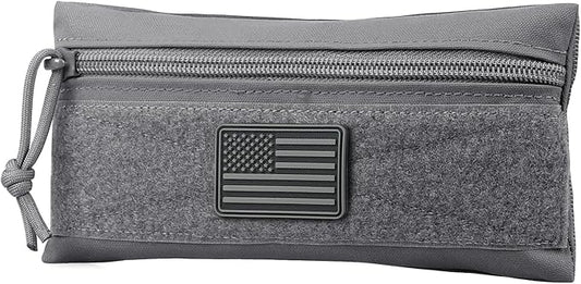 WYNEX Tactical Tool Zipper Pouch, Bag Insert EDC Organizer Utility Admin Storage Pocket Accessories Snack Pouch with Hook Backing for MK3 MK4 Chest Rig