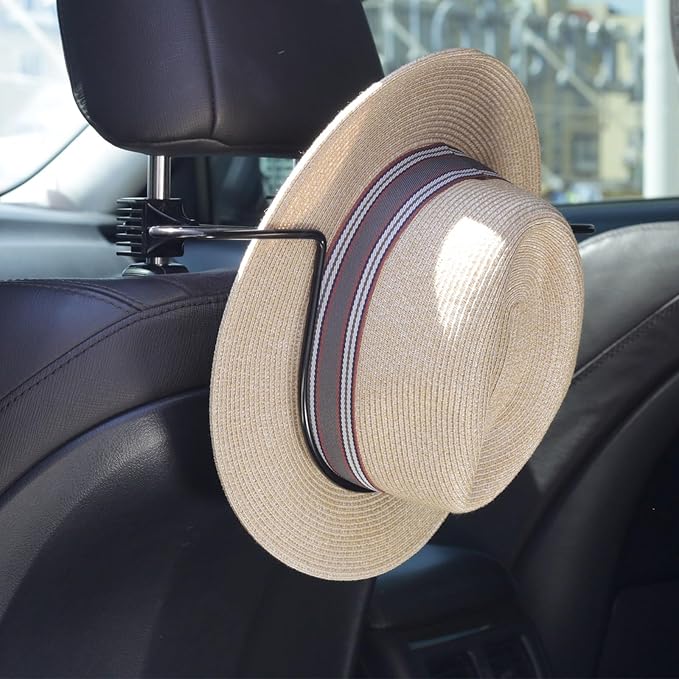 GEEDAR Car Hat Holder Rack for Truck SUV Accessories - Design for Panama Fedora and Flat Brim Hats