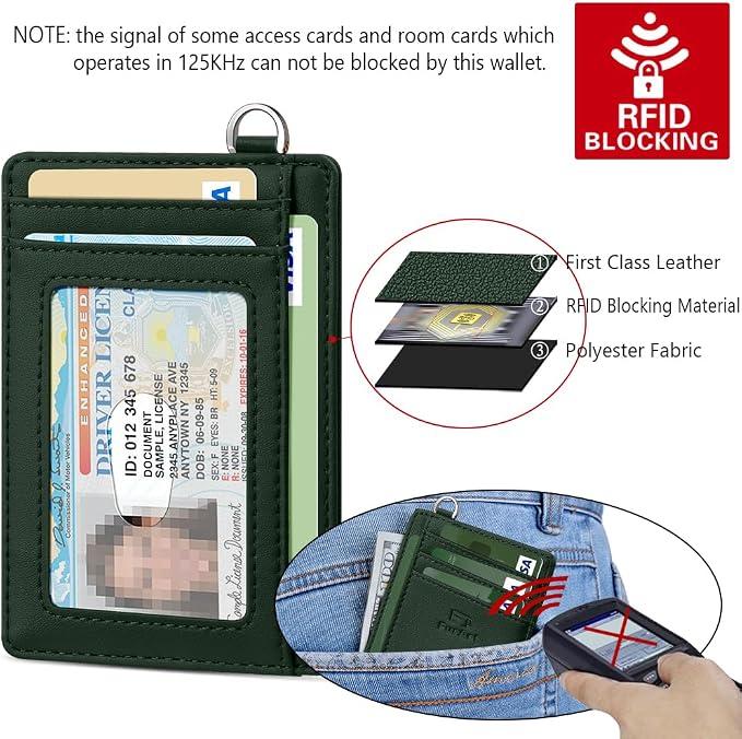 FurArt Slim Minimalist Wallet, Front Pocket Wallets, RFID Blocking, Credit Card Holder for Men