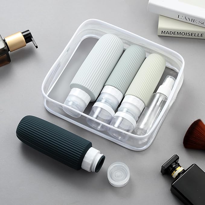 Mrsdry 16 Pack Travel Bottles for Toiletries, Large 6oz Silicone Travel Containers, Leak Proof Refillable Liquid Shampoo And Conditioner Travel Essentials