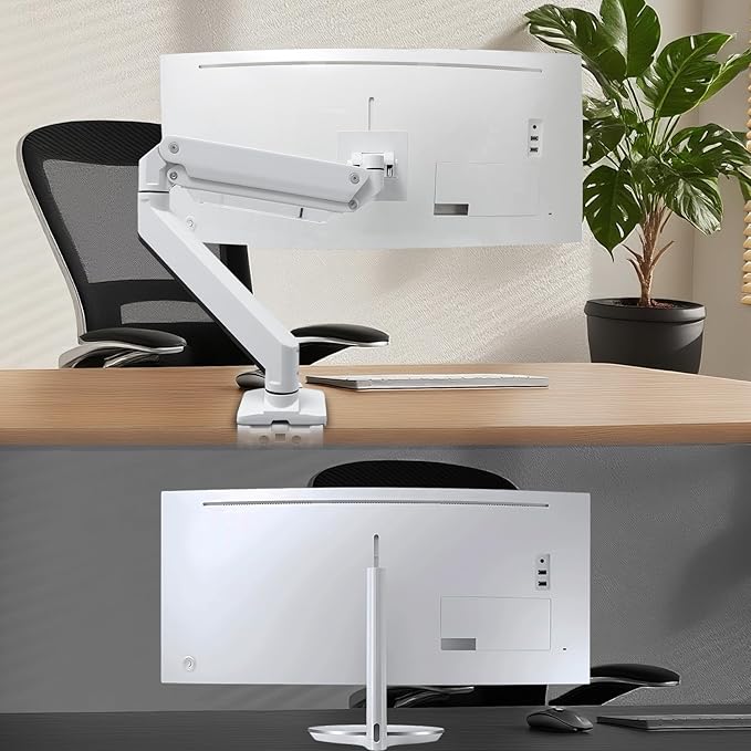 C34F791 Mount Adapter is Only Compatible with Samsung CJ79 Series, CF79 Series Curved Widescreen Monitor (Fits 34" CJ791?�C34J791?�LC34J791??4" CF791?�C34F791?�LC34F791 Monitor) (White)