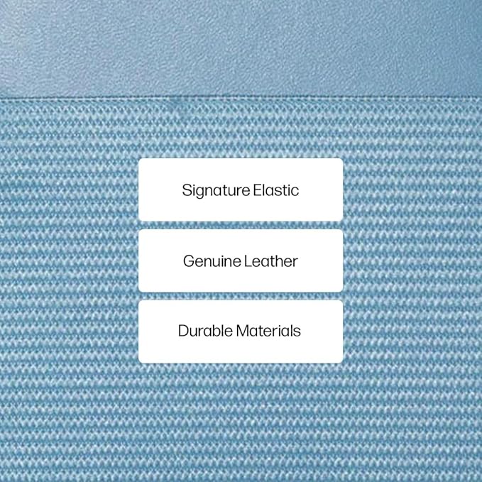 Thread Wallets Ultra Slim Minimalist Leather Card Holder Wallet (Surf Blue)