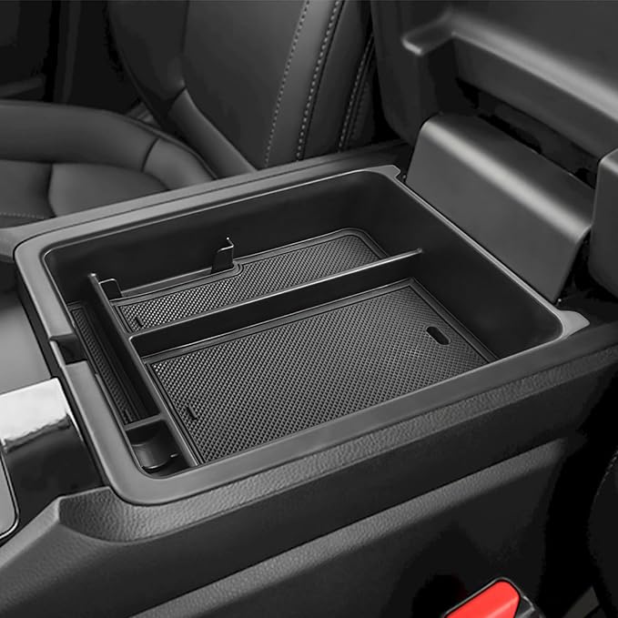 HGWEI Center Console Organizer Compatible with Honda Pilot 2023 2024 2025 2026 and Ridgeline/Passport 2024 2025 2026 Interior Accessories Insert Armrest Storage Box Tray, Black