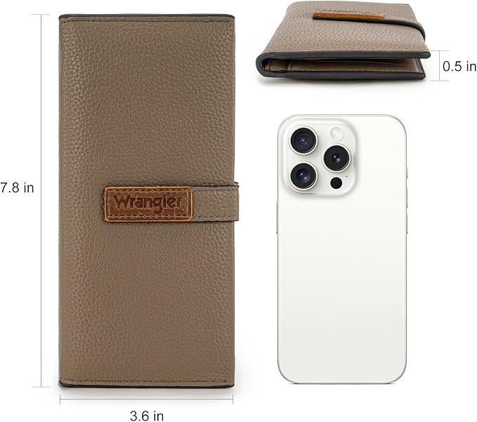 Montana West X Wrangler Wallets Women RFID Blocking Bifold Wallets, Card Cases & Money Organizers Clutch Wallet
