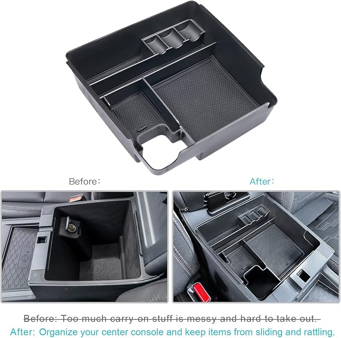 CDEFG for 2022 2023 2024 2025 2026 Nissan Frontier Center Console Organizer for 2026 2025 Nissan Frontier Armrest Storage Box 2022-2025 2026 Frontier Pickup Truck Accessories