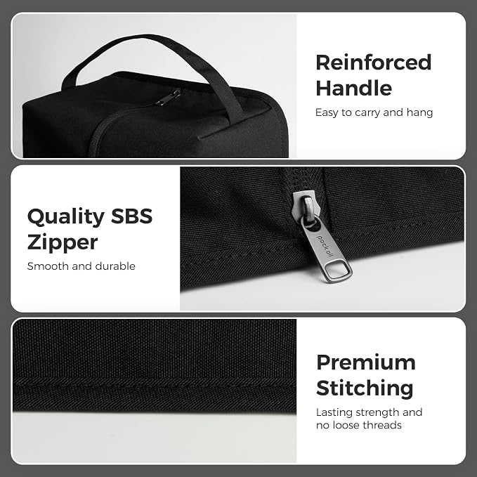pack all Plus-Sized Stylish Shoe Bag for Travel, Water-Resistant Shoe Pouch for Gym, Smell-Proof Soccer Cleats Bag for Sport (Black)