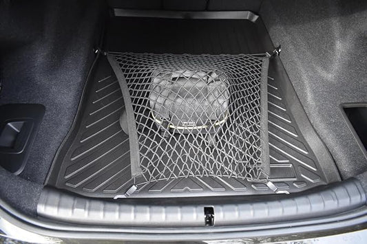 Trunk Organizer Cargo Net for BMW 5-Series 1999-2023 – Floor Style Cargo Net for Sedan – Premium Mesh Car Trunk Organizer Vehicle Carrier Storage – Compatible with BMW 5-Series