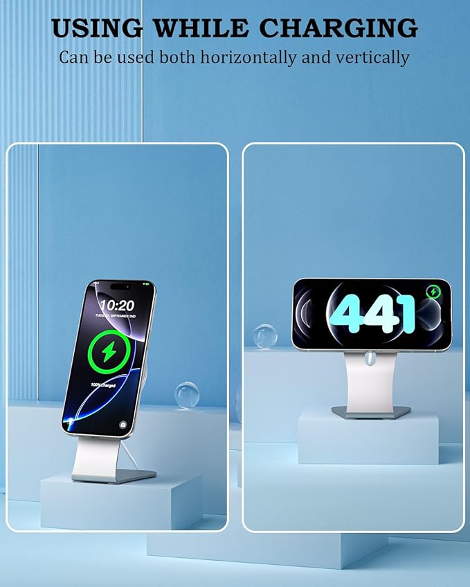 Magnetic Charger for iPhone 17/16,Magnetic Wireless Charging 20W USB C Block with 6FT Mag-Safe Charger Fast Wireless Charging Stand/Pad Compatible with iPhone 17/17 Air/17 Pro Max/16 Pro/15/14/13/12
