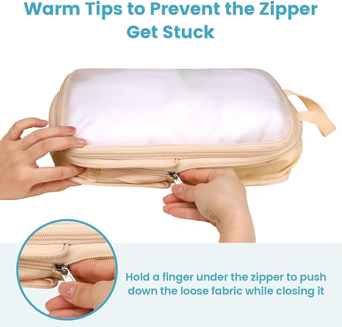 Cambond Compression Packing Cubes for Travel - Lightweight Expandable Travel Bags Luggage Organizers Travel Essentials Compression Cubes for Travel Space Saver for Carry on Suitcases Organizer