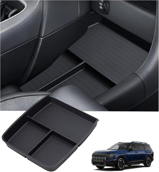 Lower Center Console Organizer Tray Storage Box for Hyundai Palisade 2026, Interior Accessories Insert Tray Storage Box for 2026 Palisade, Black