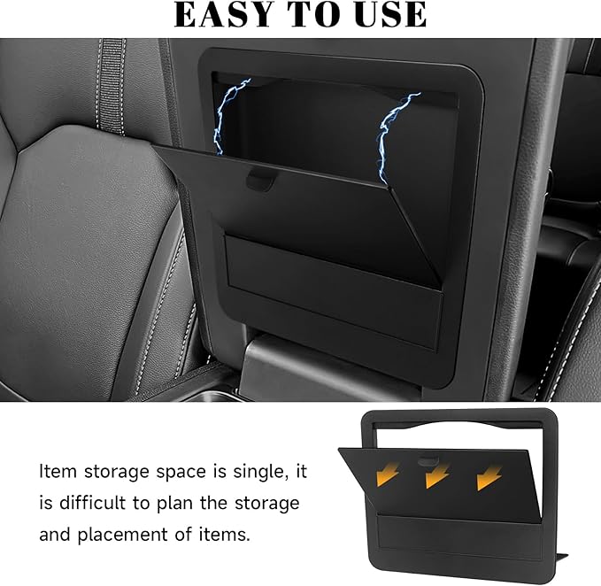 2PCS Center Console Organizer Compatible with Honda 2023-2025 2026 Pilot & 2024-2026 Passport & 2024 2025 Ridgeline Accessories Hidden Box Organizer