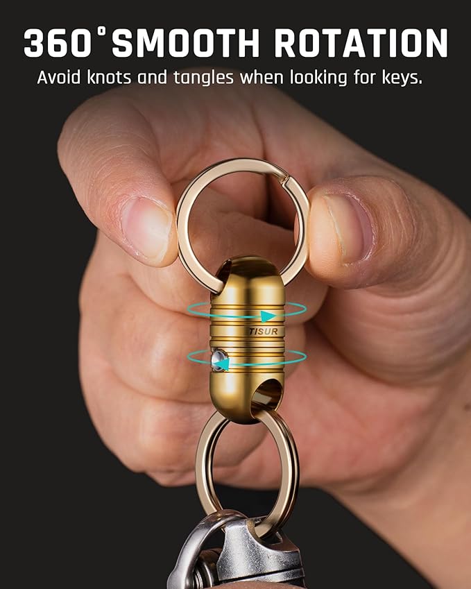 TISUR Quick Release Keychain, Magnetic Key Holder Keyring Connector, Detachable Key Chain Rings for Men Women Car Keys