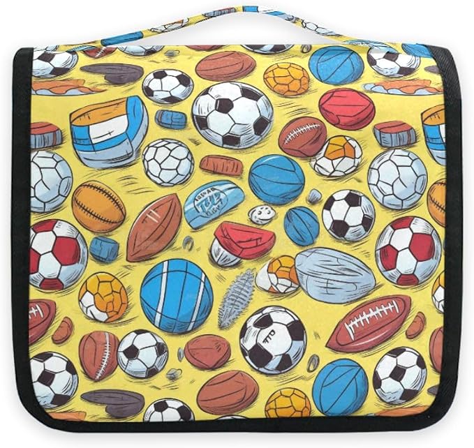 senya Hanging Travel Toiletry Bag -410 - Football Kit Makeup Case Cosmetics Organizer for Men Women