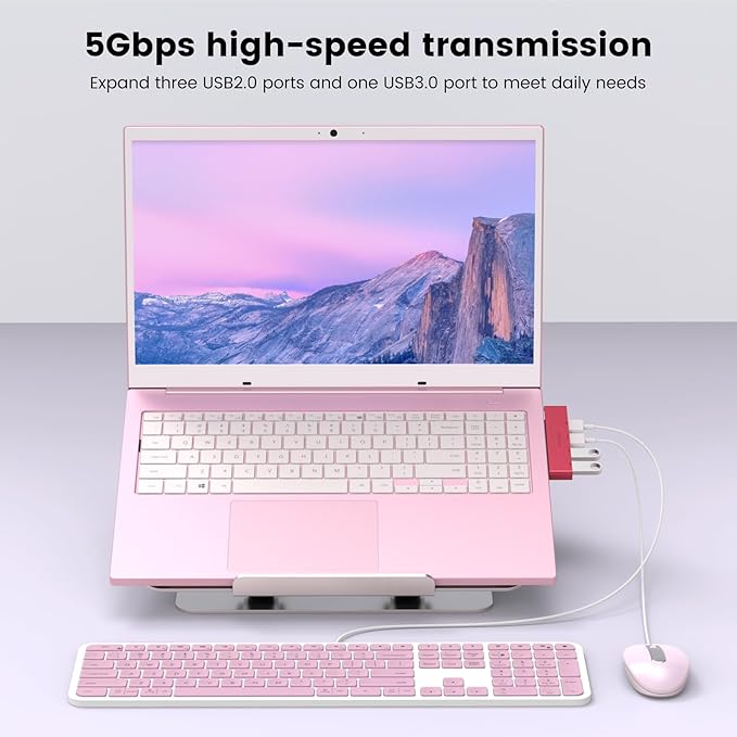 USB Splitter MOGOOD USB Splitter USB Hub 3.0 USB Hub for Laptop Multiport Adapter USB Port Expander USB Data Hub Splitter for Laptop,PC,MacBook,Mac Pro,Mac mini,iMac,Surface Pro