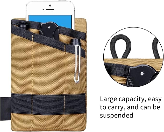 EDC Storage Pouch, Anti-Lost Outdoor Tactical EDC Kit Multi-Function EDC Tool Pouch