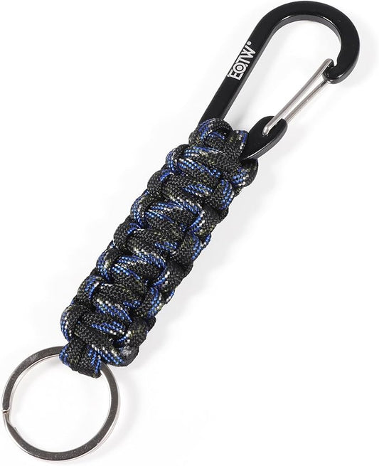 EOTW Carabiner Keychain,Paracord Keychain Small Aluminum Clip D Ring for Camping, Hiking, Fishing, Or As A Key Organizer