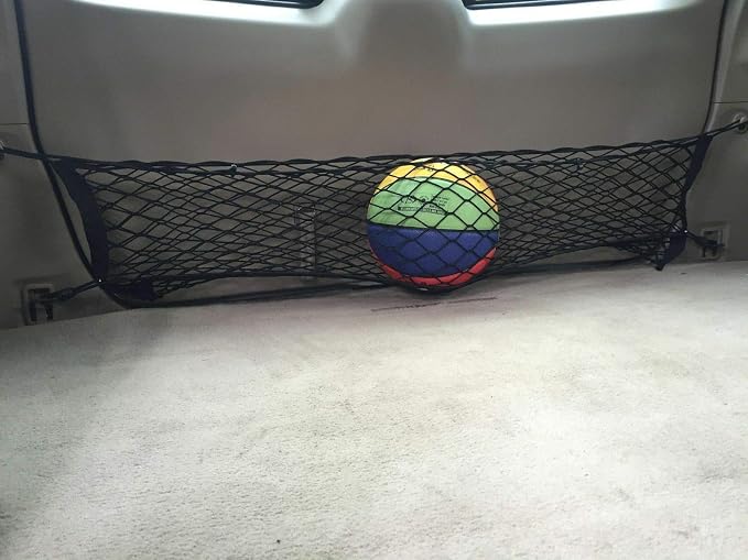 Rear Trunk Organizer Cargo Net for Toyota Highlander 2008-2013 - Envelope Style Cargo Net for SUV - Premium Mesh Car Trunk Organizer Vehicle Carrier Storage–Compatible with Highlander