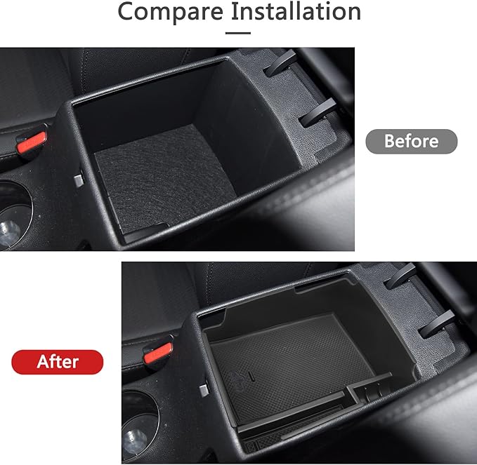 Bilisin Center Console Organizer Compatible with Hyundai Elantra 2017-2020 ABS Material Insert Tray Armrest Box Interior Accessories